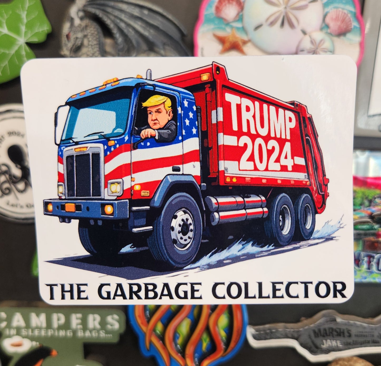 Stickers: Patriotic (Trump, Donald Trump, Garbage Truck)