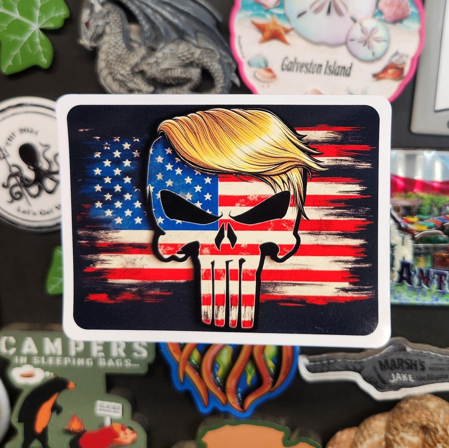 Stickers: Patriotic (Trump, Donald Trump, Punisher)