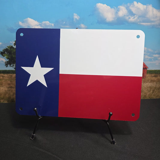 Metal Signs 7"x10" (Texas, Texas Flag)